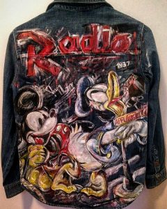 geaca pictata luminita tecu